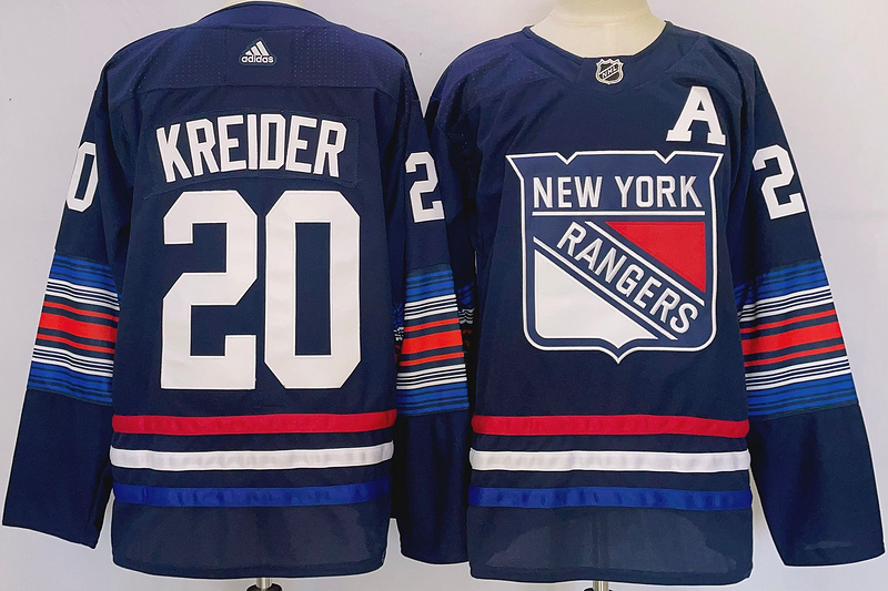 Men's New York Rangers Chris Kreider #20 Blue jersey